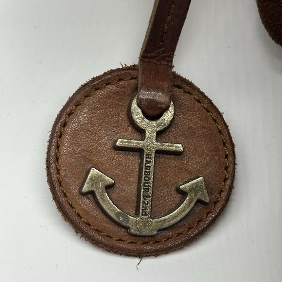 Harbour 2nd Anchor Soft Brown Leather Flap Boho Crossbody Messenger Bag Purse - Picture 12 of 12